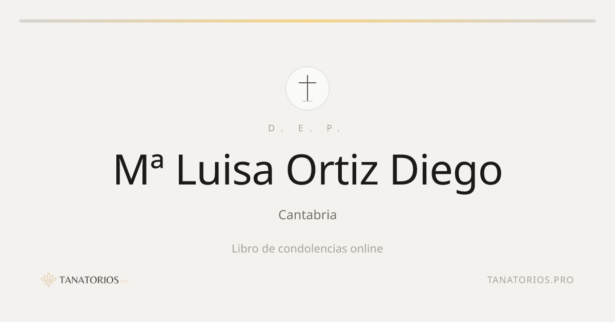 Memorial de Mª Luisa Ortiz Diego