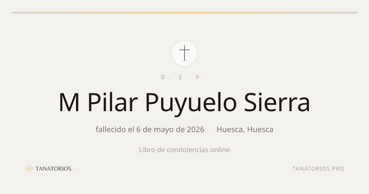 Memorial de M Pilar Puyuelo Sierra