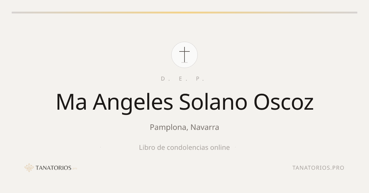 Memorial de Ma Angeles Solano Oscoz