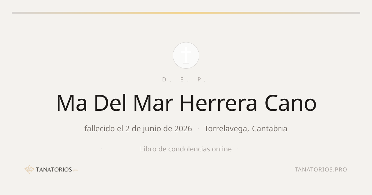 Memorial de Ma Del Mar Herrera Cano