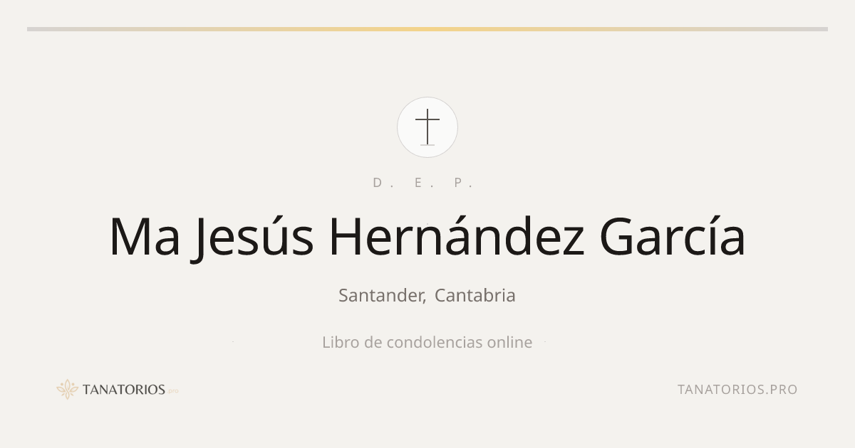 Memorial de Ma Jesús Hernández García