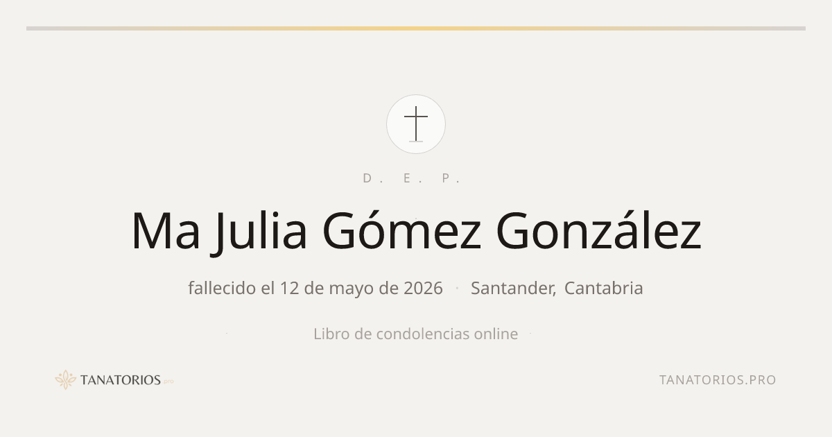 Memorial de Ma Julia Gómez González