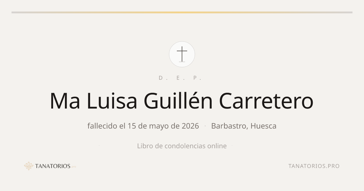 Memorial de Ma Luisa Guillén Carretero