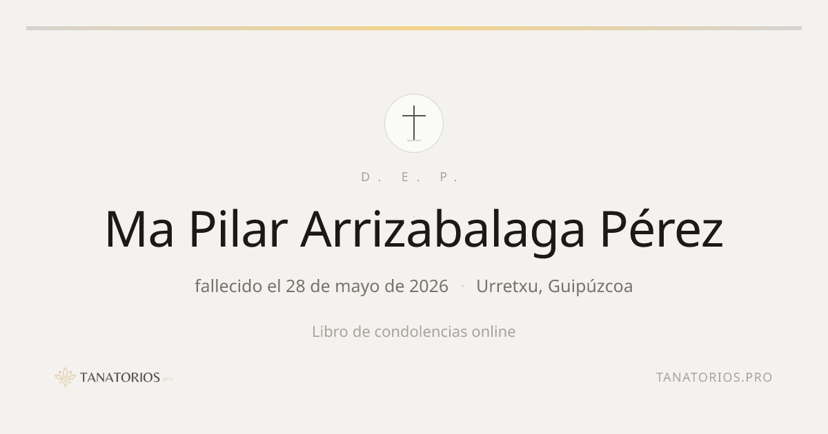 Memorial de Ma Pilar Arrizabalaga Pérez