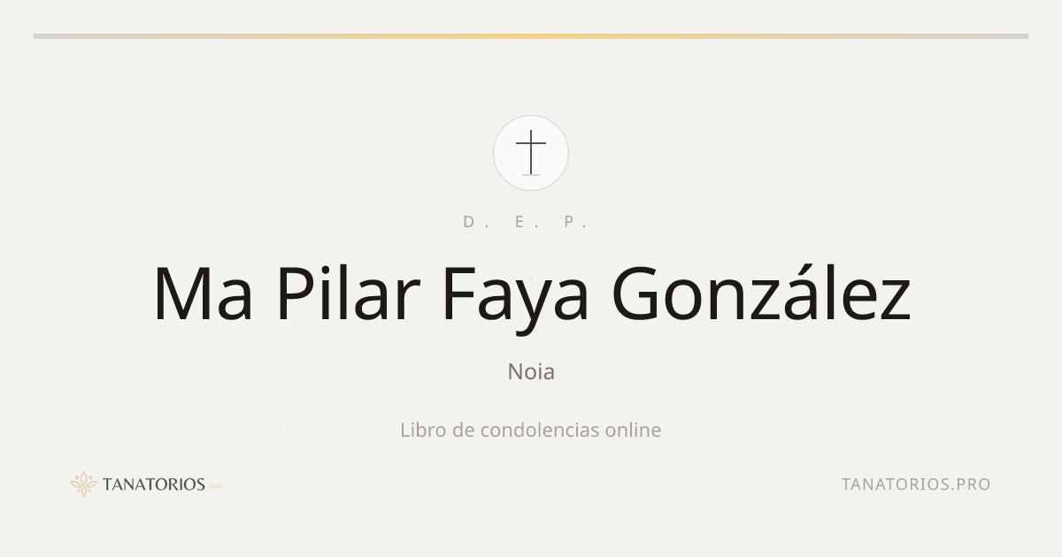 Memorial de Ma Pilar Faya González