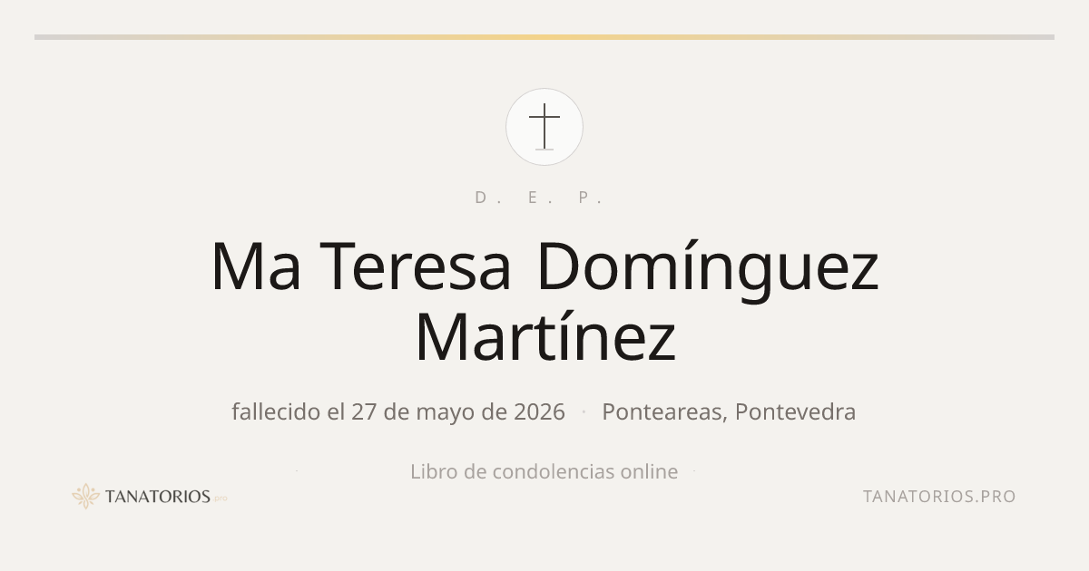 Memorial de Ma Teresa Domínguez Martínez