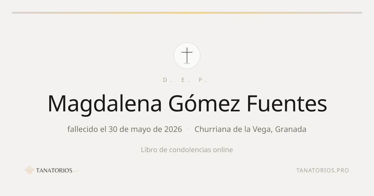 Memorial de Magdalena Gómez Fuentes