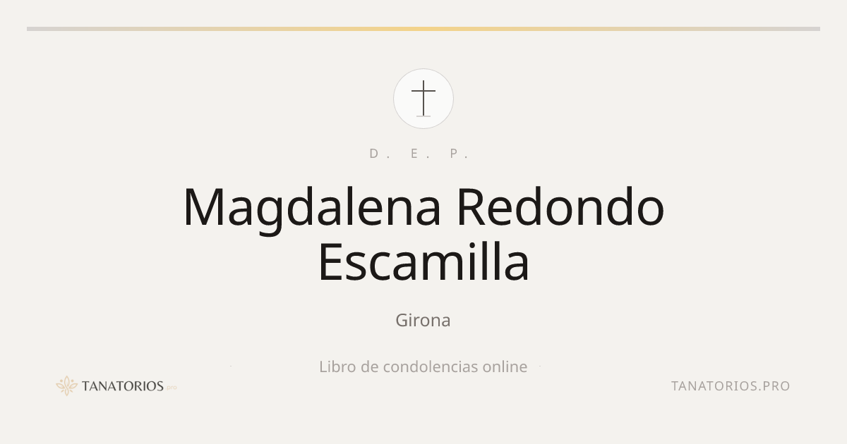 Memorial de Magdalena Redondo Escamilla