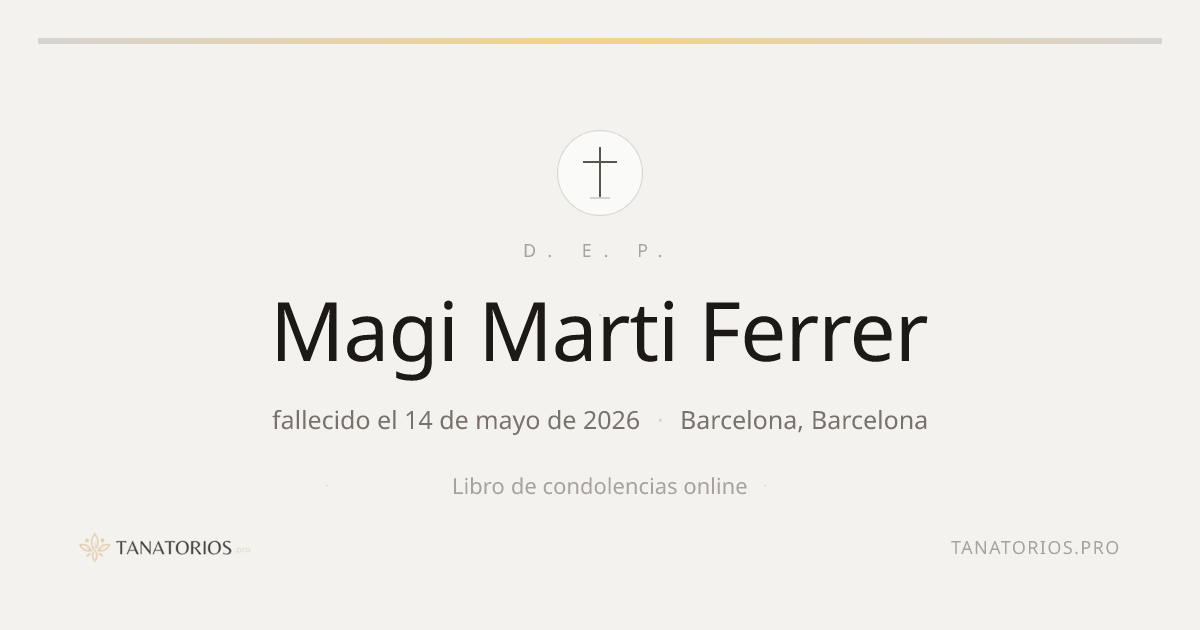 Memorial de Magi Marti Ferrer