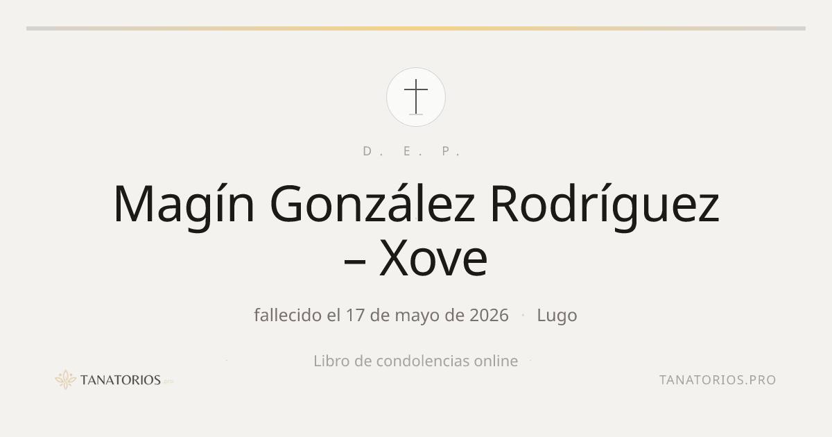 Memorial de Magín González Rodríguez – Xove