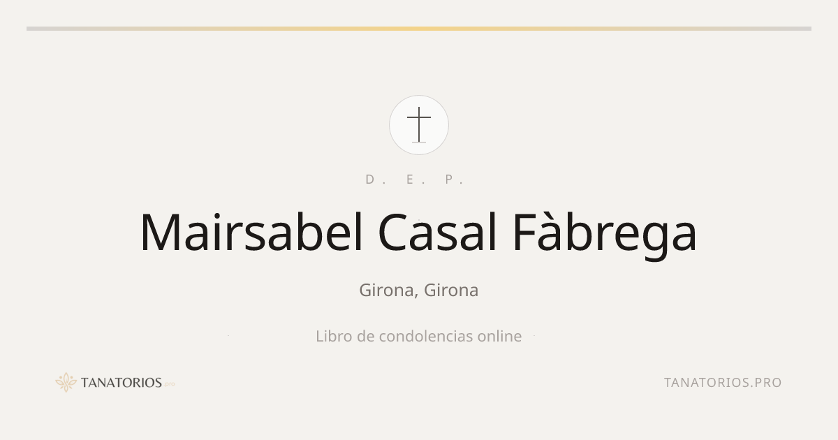 Memorial de Mairsabel Casal Fàbrega