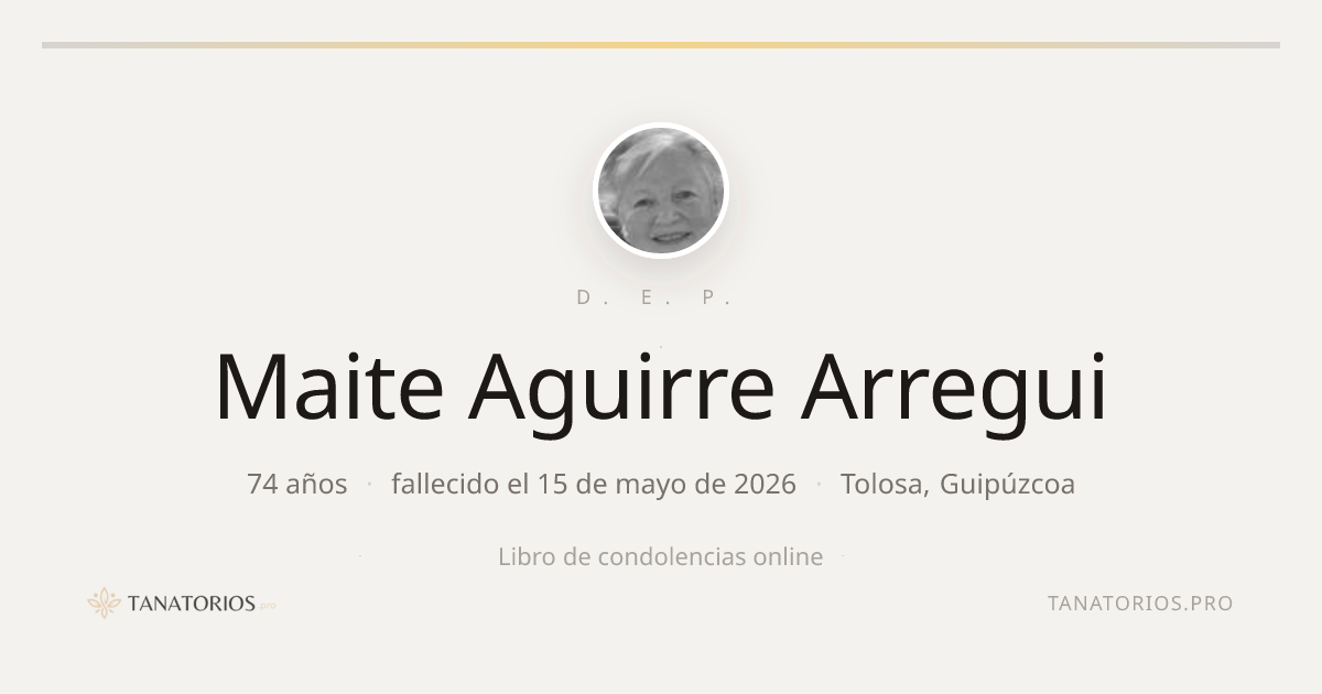 Memorial de Maite Aguirre Arregui