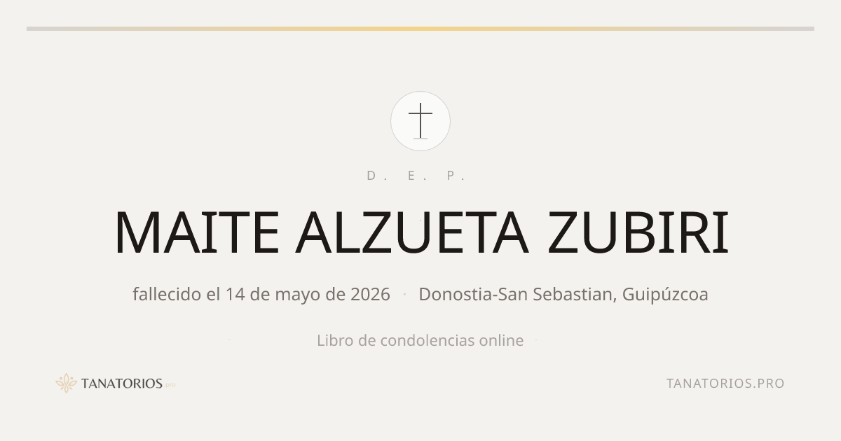Memorial de MAITE ALZUETA ZUBIRI