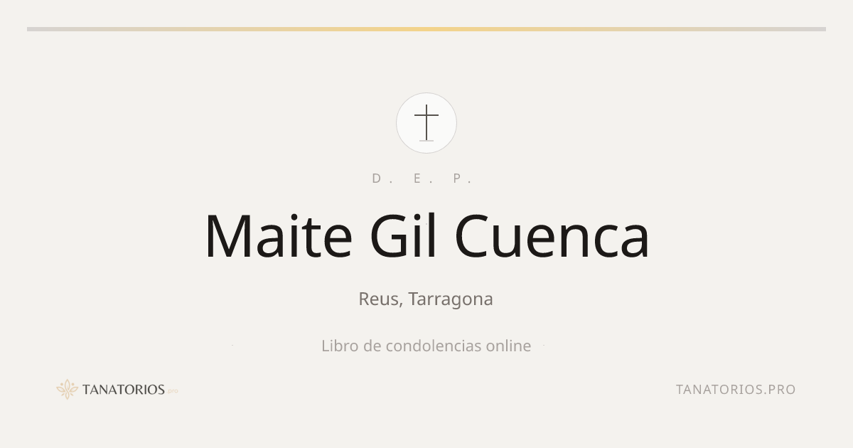 Memorial de Maite Gil Cuenca