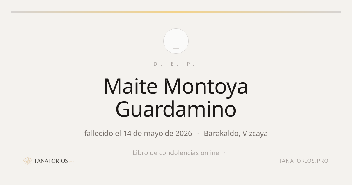 Memorial de Maite Montoya Guardamino
