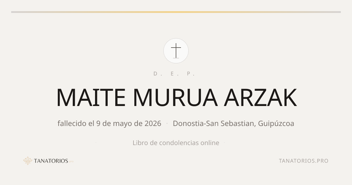 Memorial de MAITE MURUA ARZAK