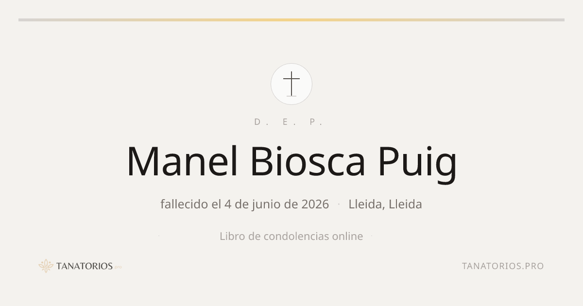 Memorial de Manel Biosca Puig