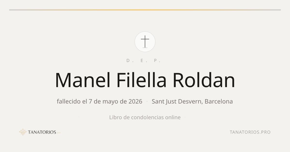 Memorial de Manel Filella Roldan