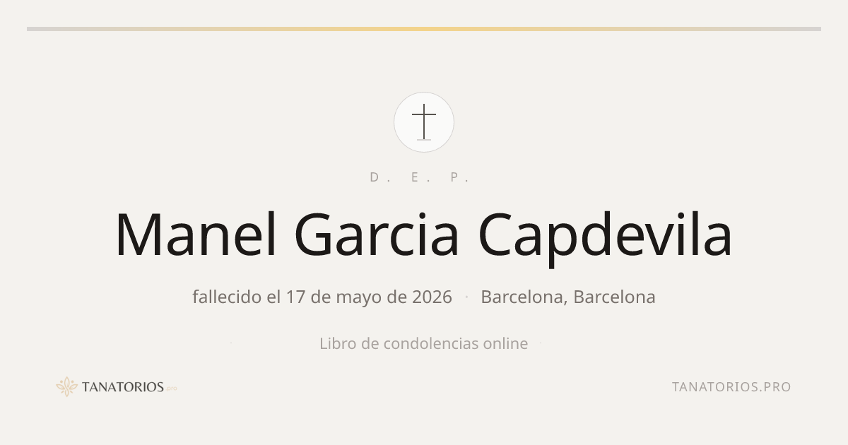 Memorial de Manel Garcia Capdevila