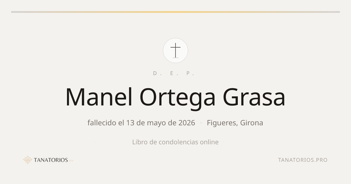 Memorial de Manel Ortega Grasa