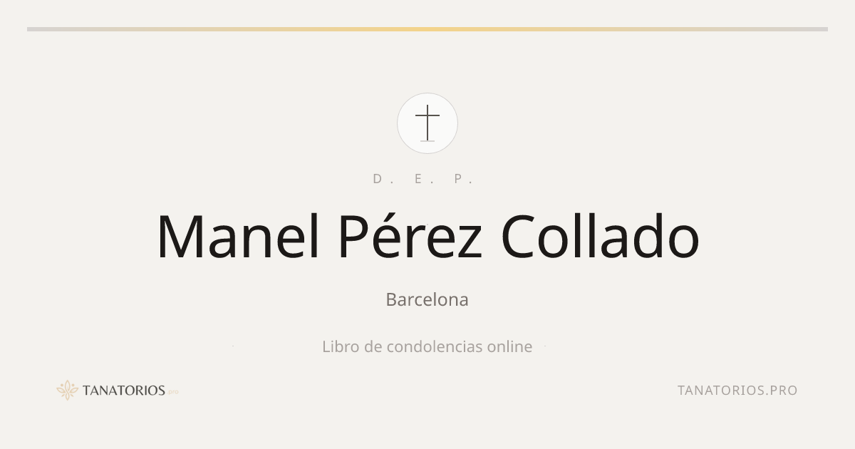 Memorial de Manel Pérez Collado