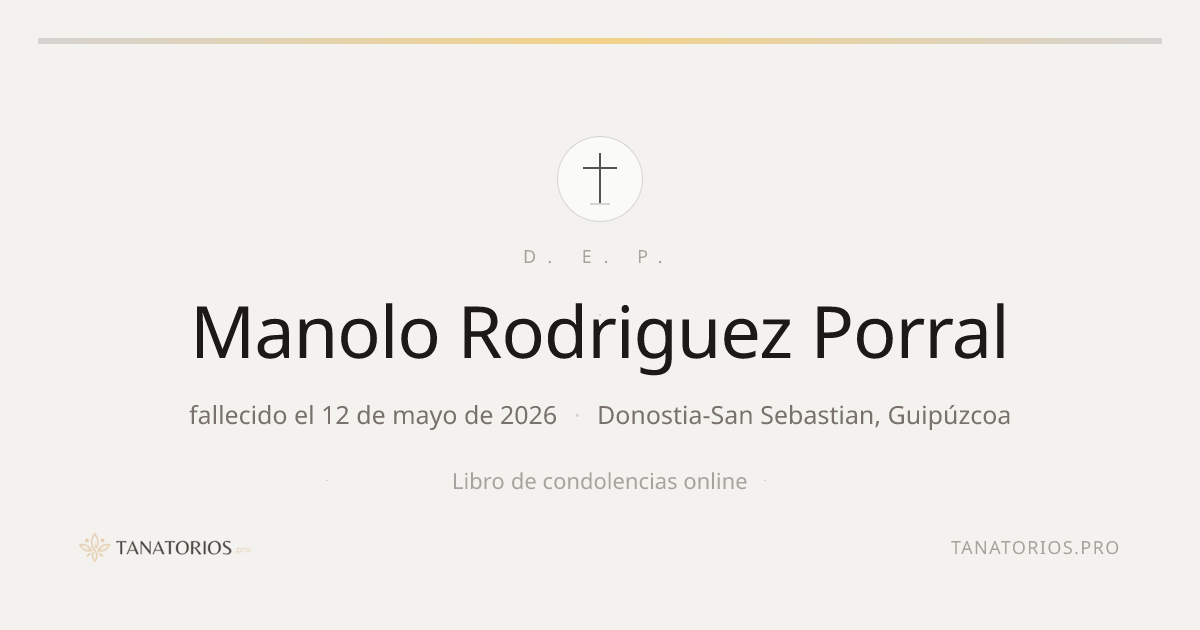 Memorial de Manolo Rodriguez Porral