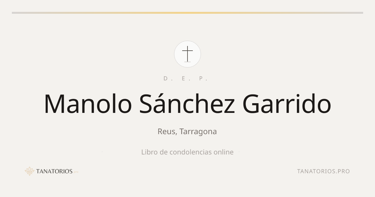 Memorial de Manolo Sánchez Garrido