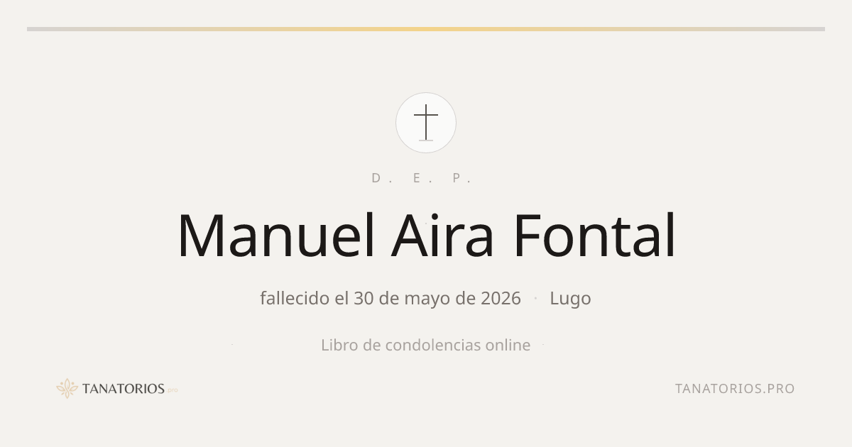 Memorial de Manuel Aira Fontal