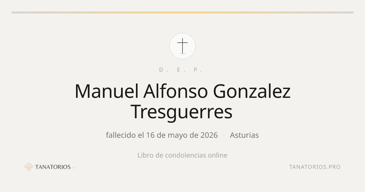 Memorial de Manuel Alfonso Gonzalez Tresguerres