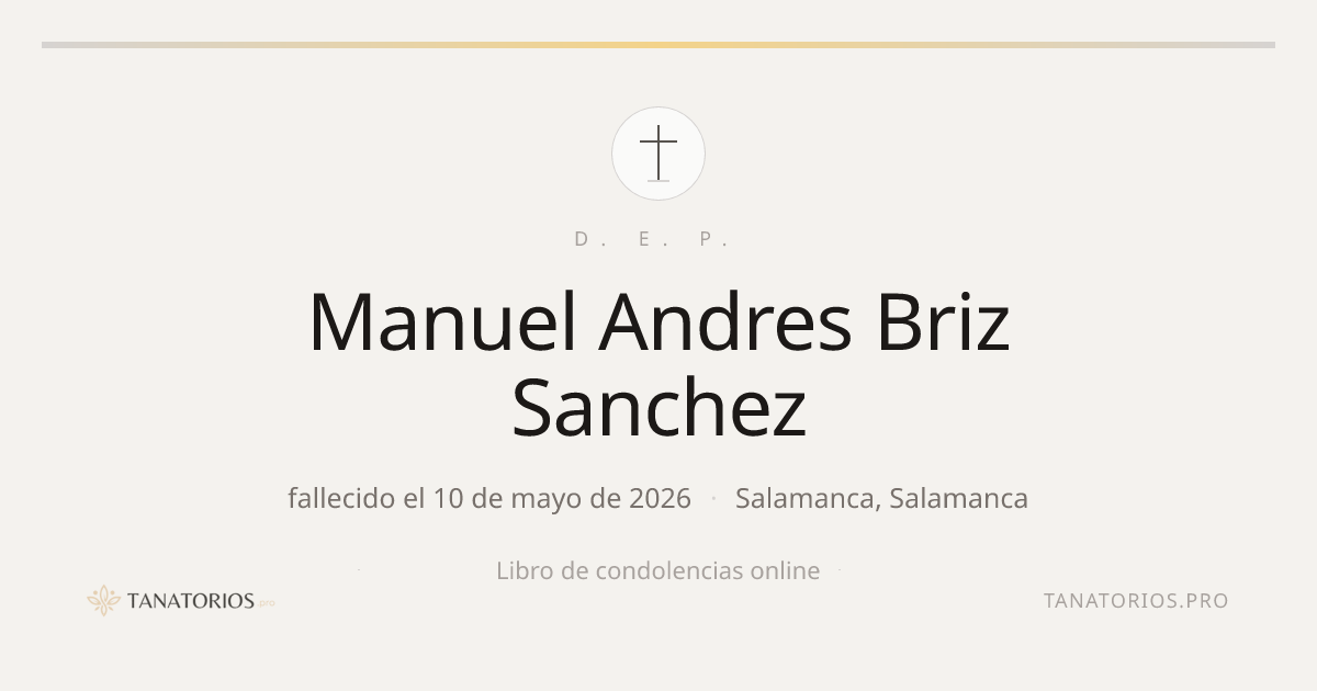Memorial de Manuel Andres Briz Sanchez