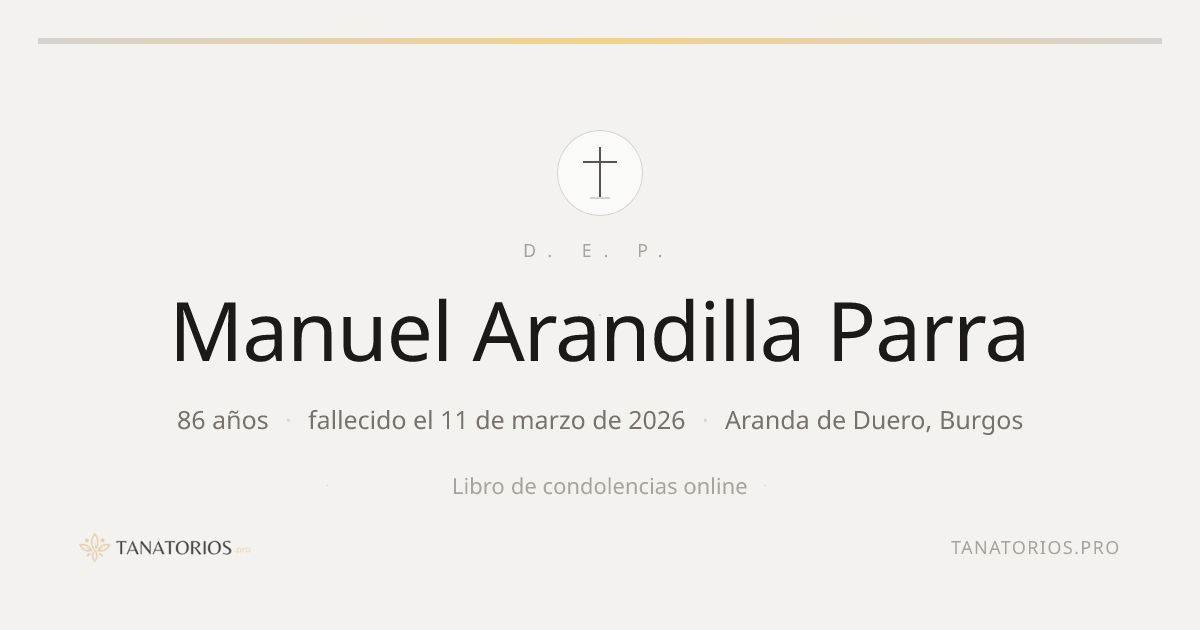 Memorial de Manuel Arandilla Parra