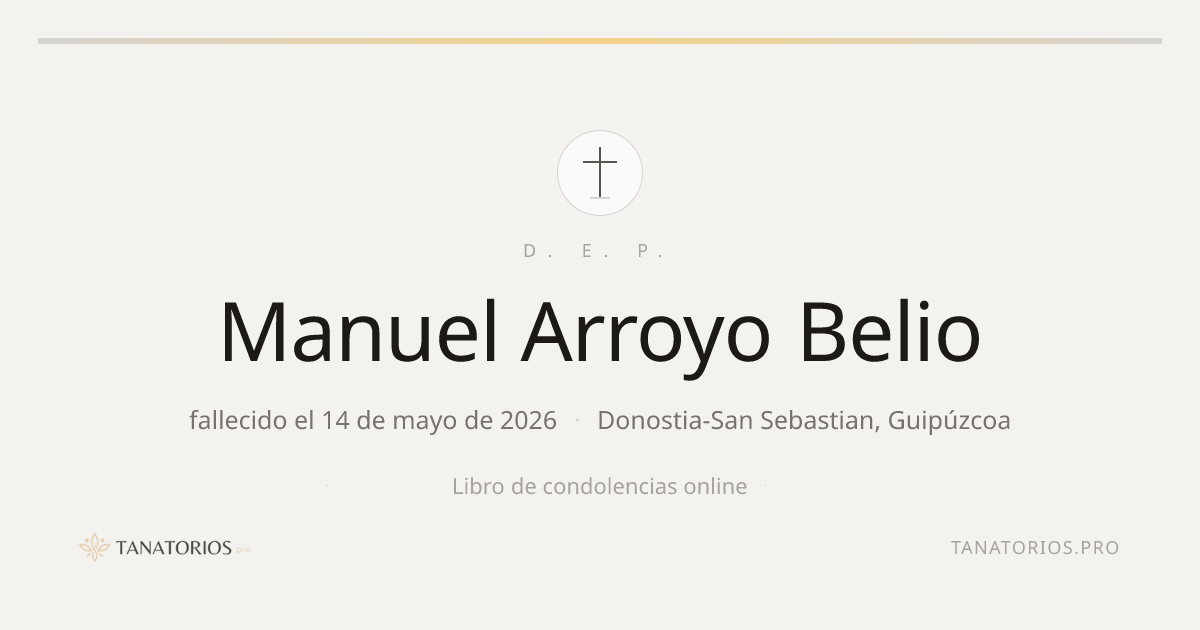 Memorial de Manuel Arroyo Belio