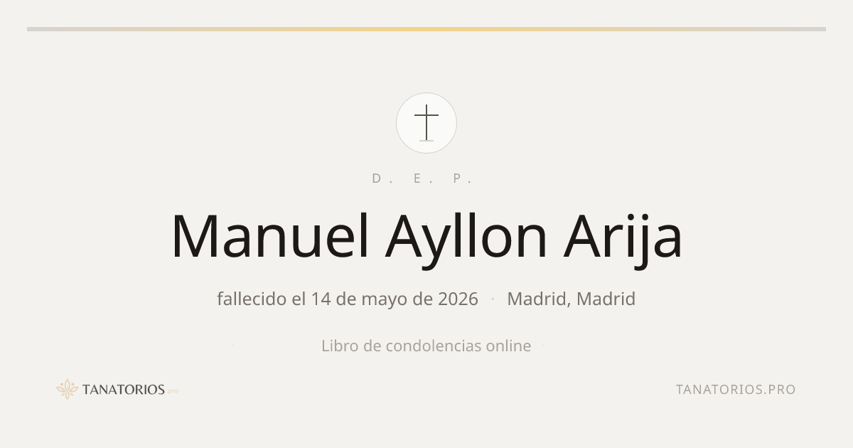 Memorial de Manuel Ayllon Arija
