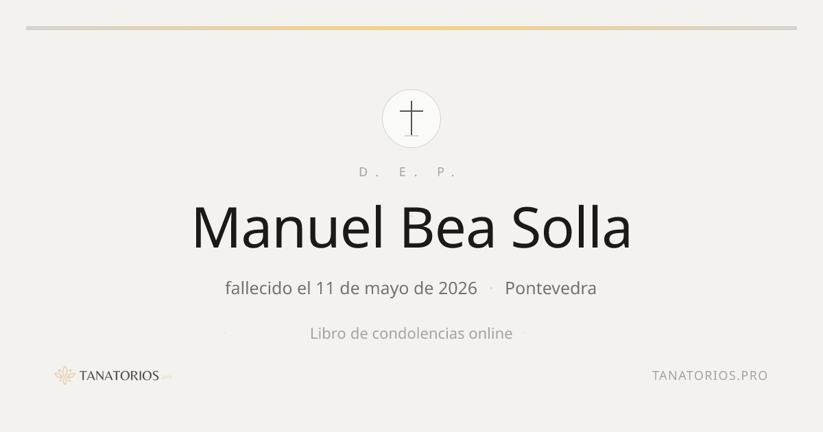 Memorial de Manuel Bea Solla