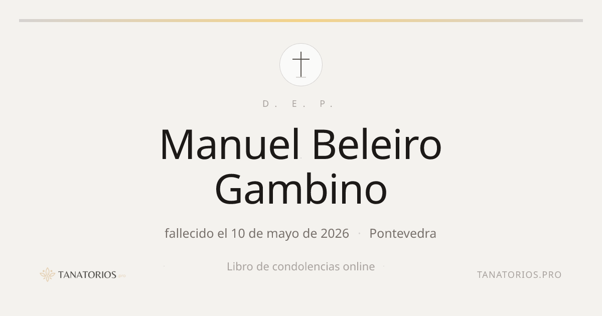 Memorial de Manuel Beleiro Gambino