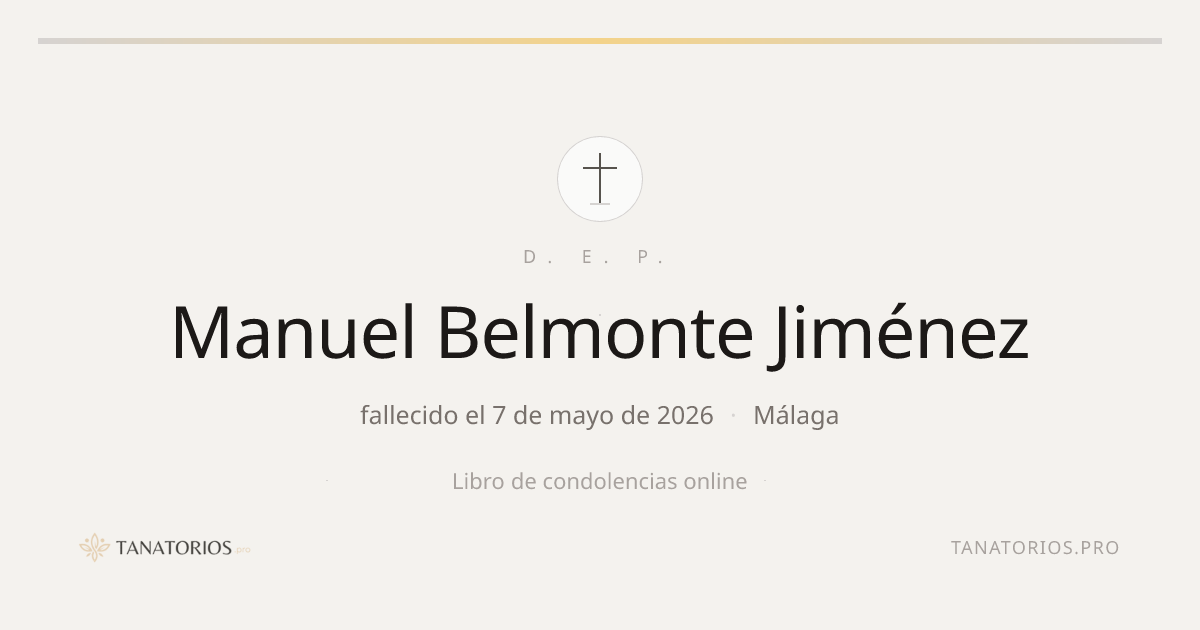 Memorial de Manuel Belmonte Jiménez