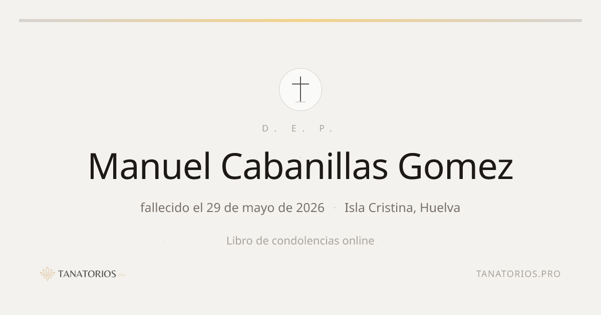 Memorial de Manuel Cabanillas Gomez