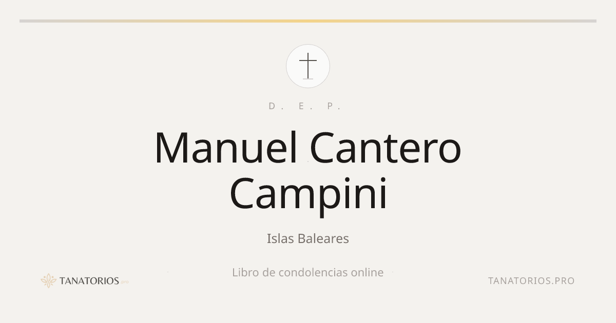 Memorial de Manuel Cantero Campini
