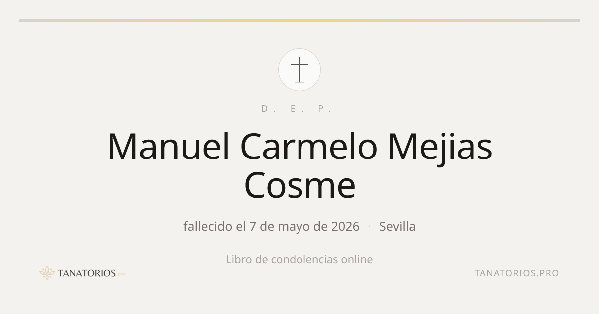 Memorial de Manuel Carmelo Mejias Cosme