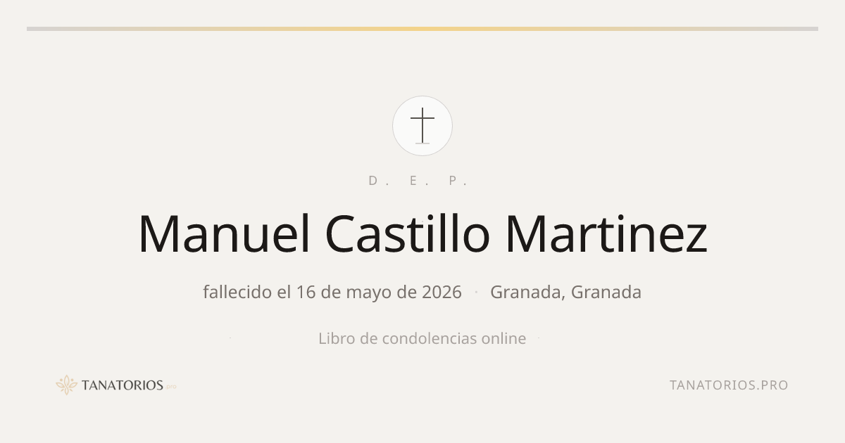 Memorial de Manuel Castillo Martinez