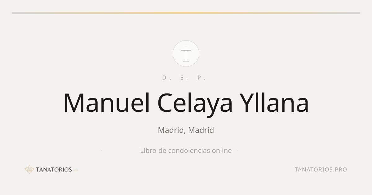 Memorial de Manuel Celaya Yllana