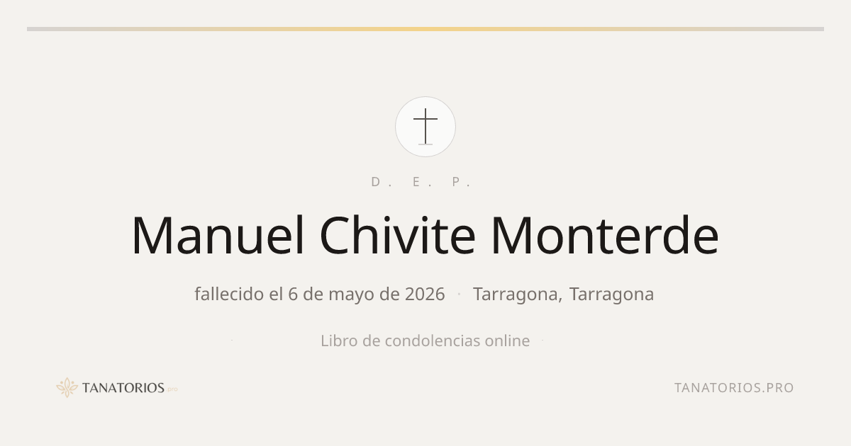 Memorial de Manuel Chivite Monterde