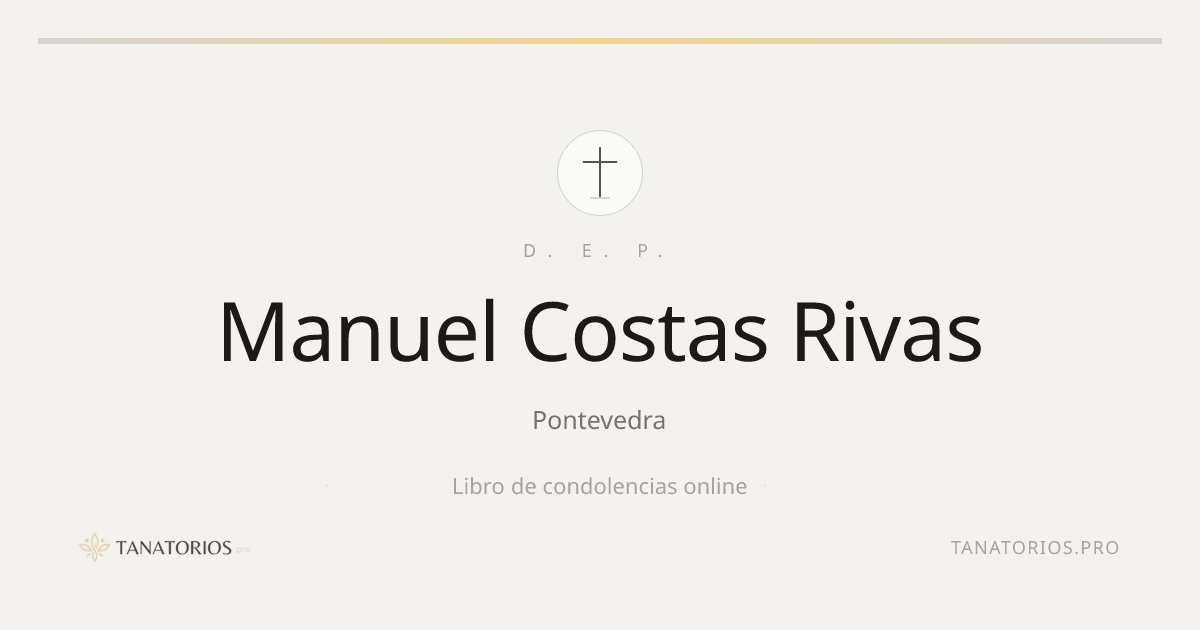 Memorial de Manuel Costas Rivas