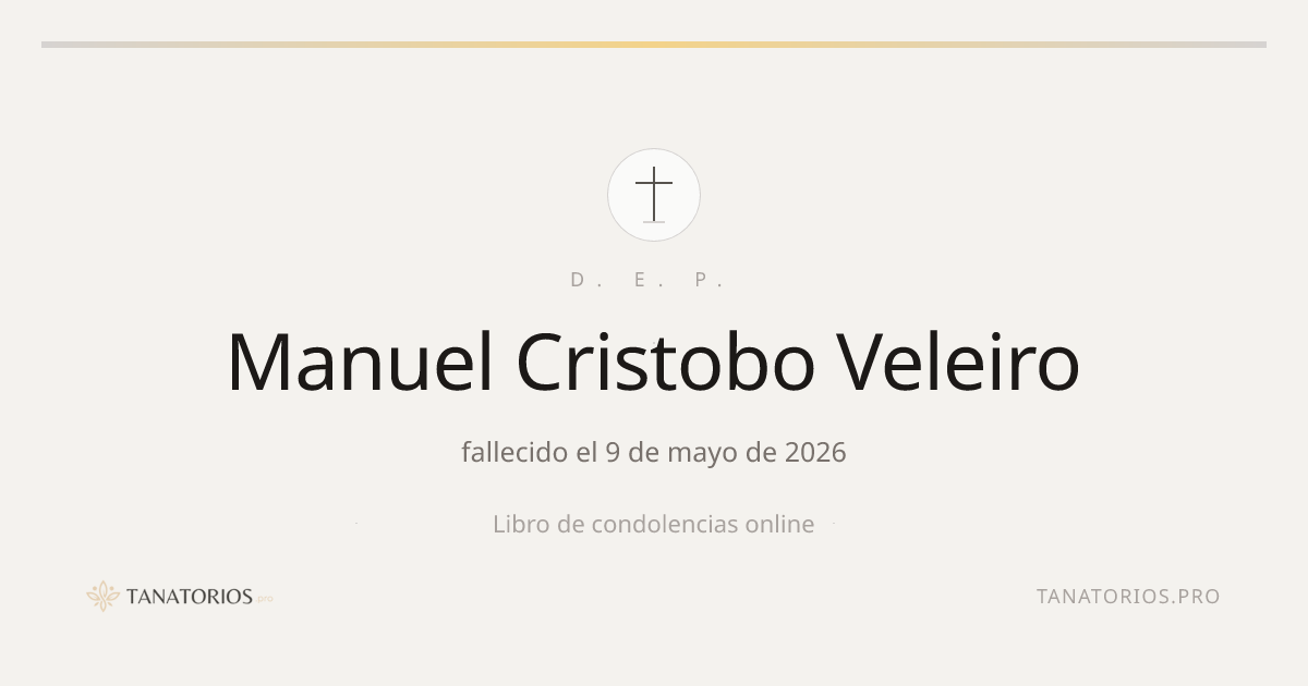 Memorial de Manuel Cristobo Veleiro