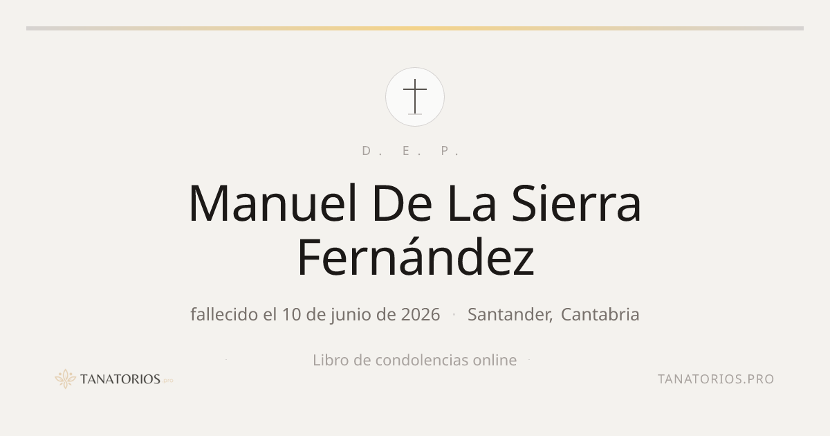 Memorial de Manuel De La Sierra Fernández