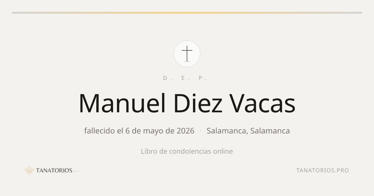 Memorial de Manuel Diez Vacas