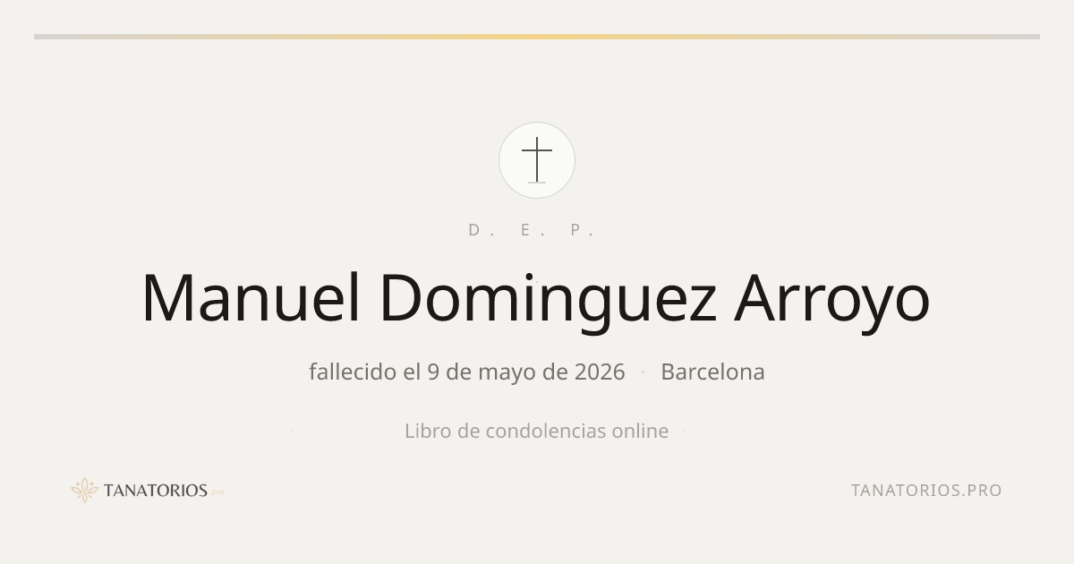 Memorial de Manuel Dominguez Arroyo
