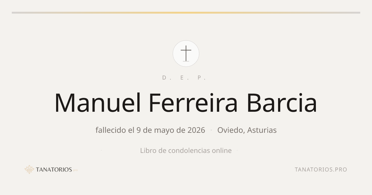 Memorial de Manuel Ferreira Barcia