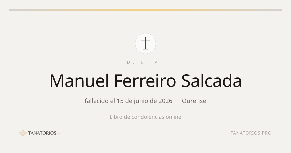 Memorial de Manuel Ferreiro Salcada