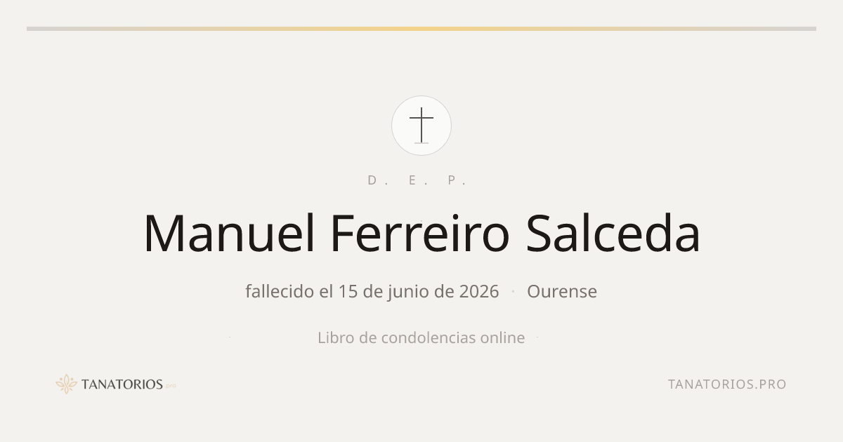 Memorial de Manuel Ferreiro Salceda